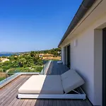Villa Palma Giens - Vue Mer Panoramique -Piscine Chauffee Mai A Septembre- 4 Chambres -Garage